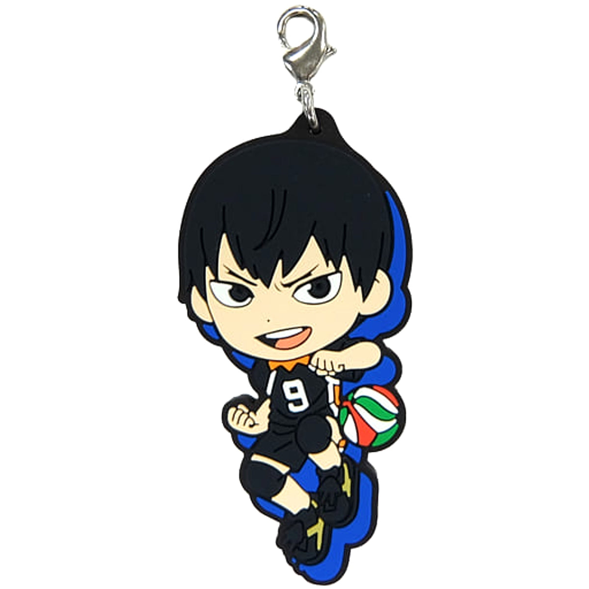 Haikyu!! Tobio Kageyama Ichiban Kuji Heartbeat of Joy Karasuno High School Rubber Charm Kyunchara Illustrations Prize G Charm [USED]