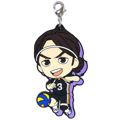Haikyu!! Azumane Asahi Ichiban Kuji Heartbeat of Joy Karasuno High School Rubber Charm Kyunchara Illustrations Prize G Charm [USED]