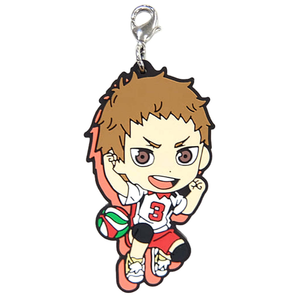 Haikyu!! Morisuke Yaku Ichiban Kuji Heartbeat of Joy Rival Rubber Charm Kyunchara Illustrations Prize H Charm [USED]