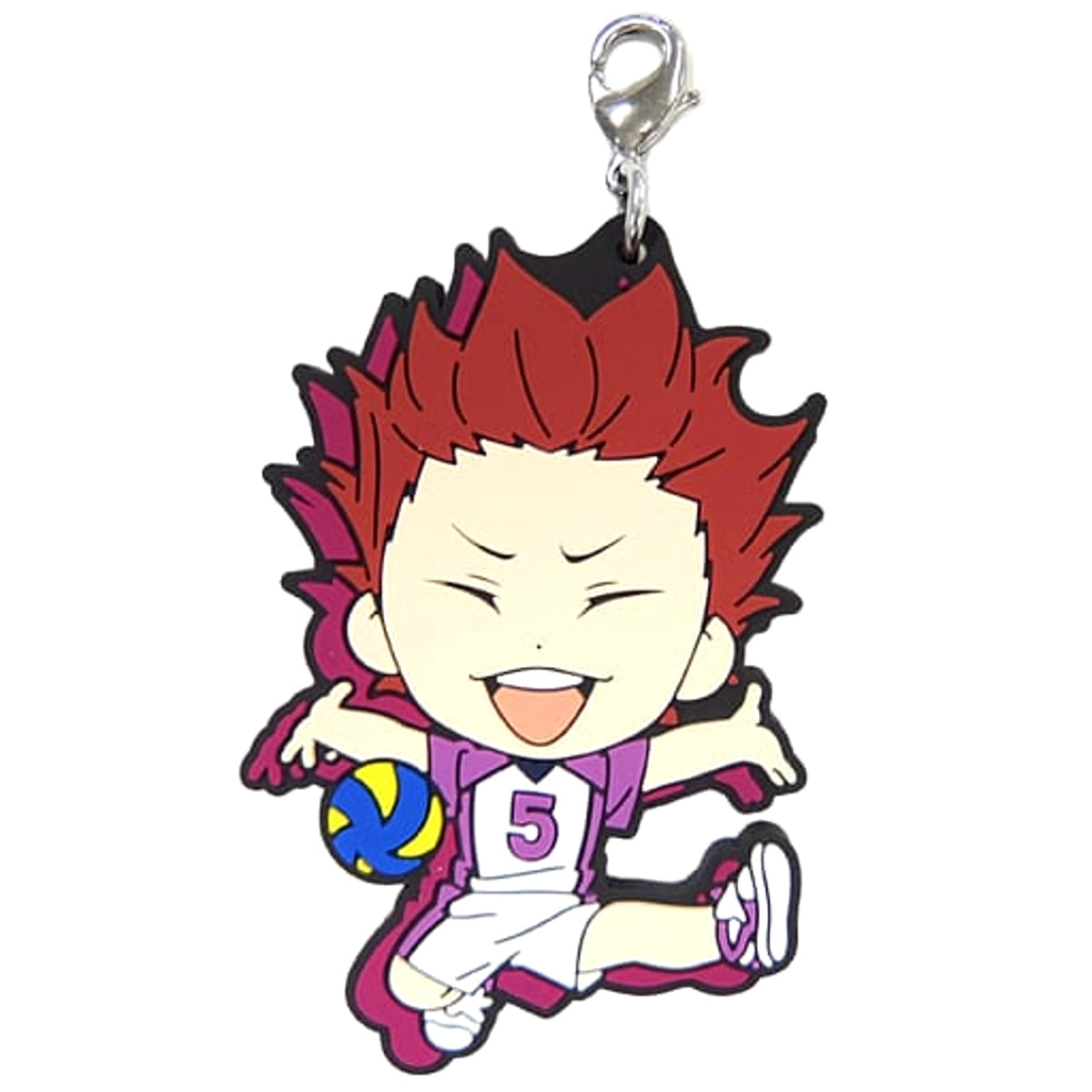 Haikyu!! Satori Tendo Ichiban Kuji Heartbeat of Joy Rival Rubber Charm Kyunchara Illustrations Prize H Charm [USED]
