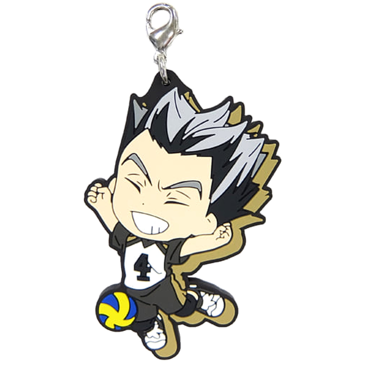 Haikyu!! Kotaro Bokuto Ichiban Kuji Heartbeat of Joy Rival Rubber Charm Kyunchara Illustrations Prize H Charm [USED]