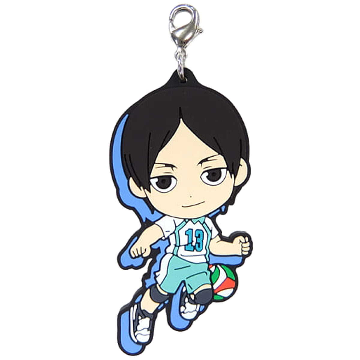 Haikyu!! Akira Kunimi Ichiban Kuji Heartbeat of Joy Rival Rubber Charm Kyunchara Illustrations Prize H Charm [USED]