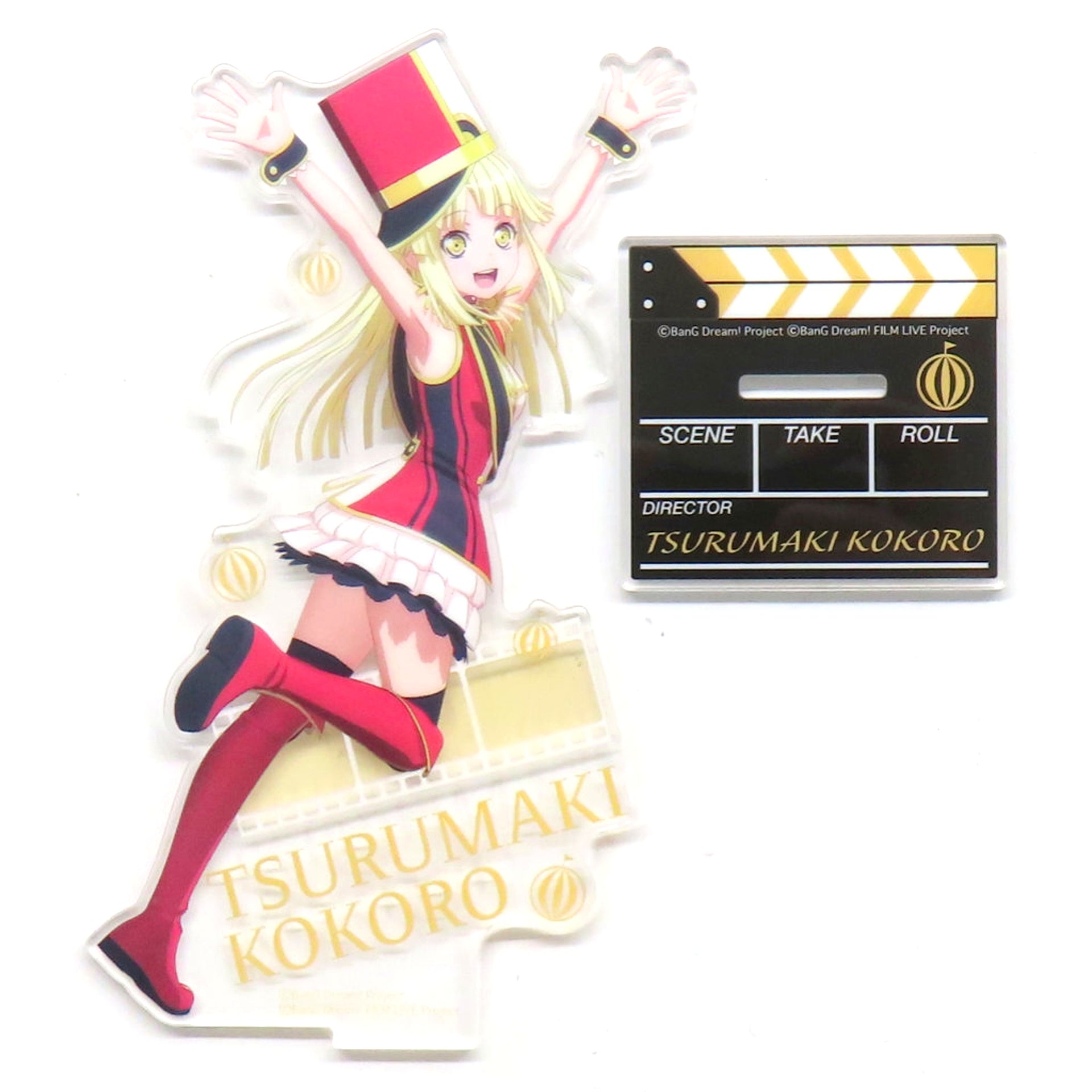 Kokoro Tsurumaki BanG Dream! FILM LIVE RAISE A SUILEN Solo Live Heaven and Earth Advance Ticket Bonus Big Acrylic Stand [USED]