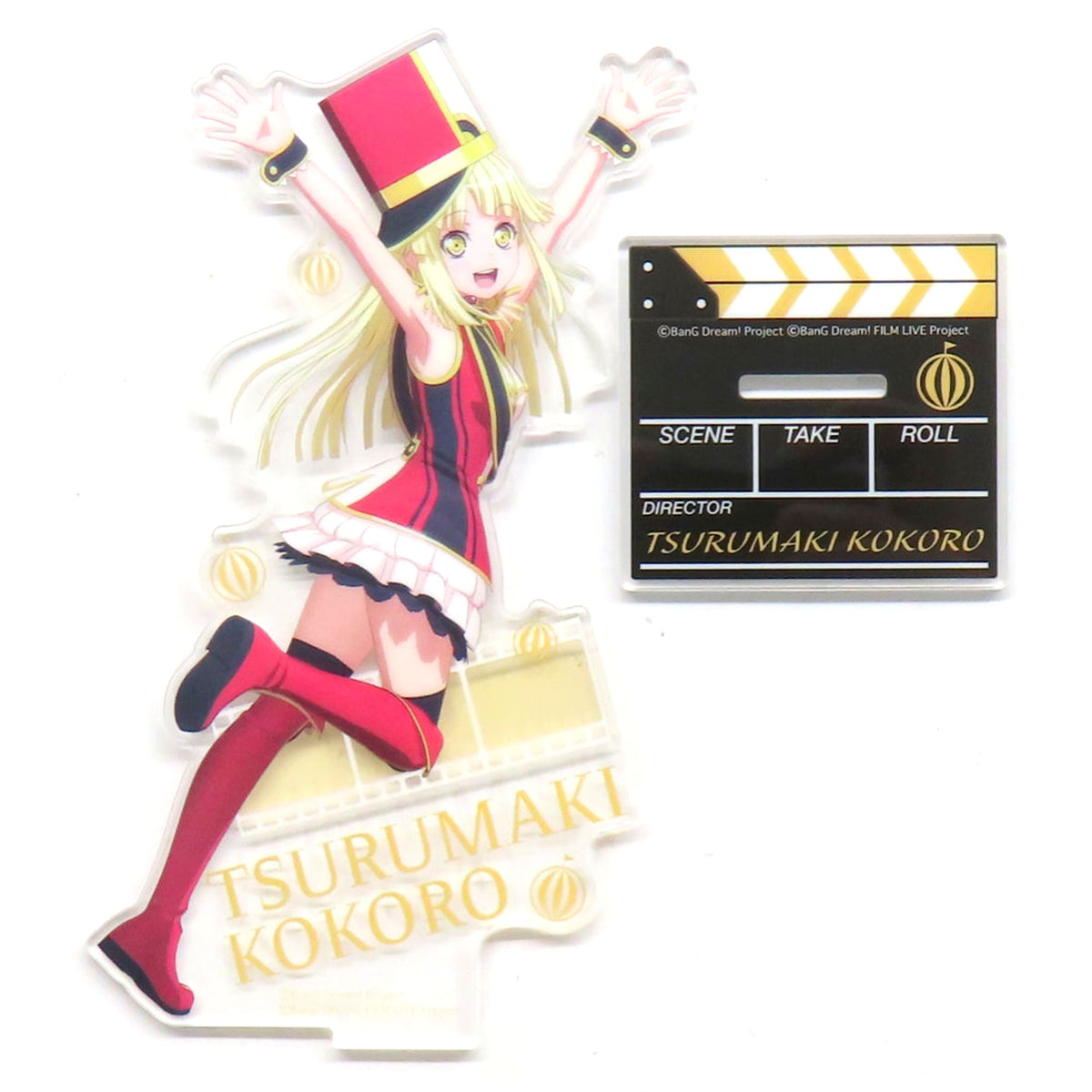 Kokoro Tsurumaki BanG Dream! FILM LIVE RAISE A SUILEN Solo Live Heaven and Earth Advance Ticket Bonus Big Acrylic Stand [USED]