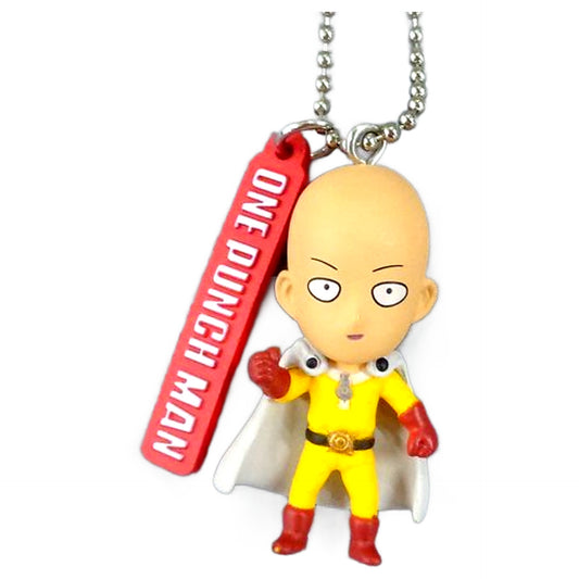 One Punch Man Saitama Figure Keychain Keychains [USED]