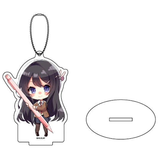 Mai Sakurajima Mini Character 01. Rascal Does Not Dream of Bunny Girl Senpai Acrylic Stand Keychain [USED]