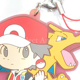 Red & Charizard Pokemon Rubber Strap Collection Pokemon Trainers Pokemon Center Limited Key Ring [USED]