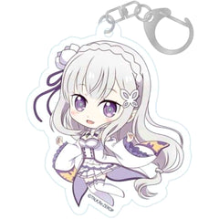 Re:ZERO -Starting Life in Another World- Emilia Petitchoko Acrylic Keychain Keychains [USED]