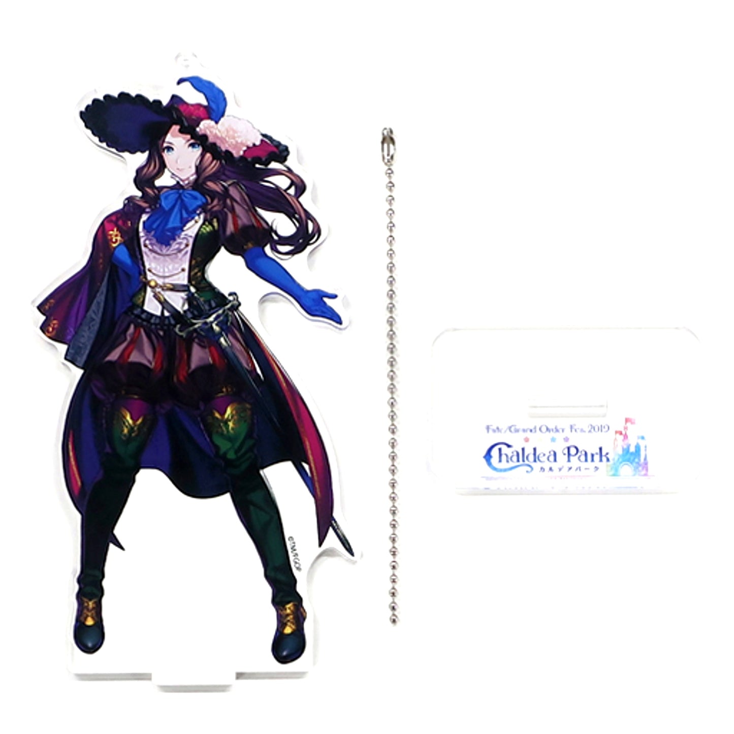 Caster Leonardo da Vinci Fate/Grand Order Drawn Acrylic Mascot Chaldea Palace Fes 2019 Chaldea Park [USED]