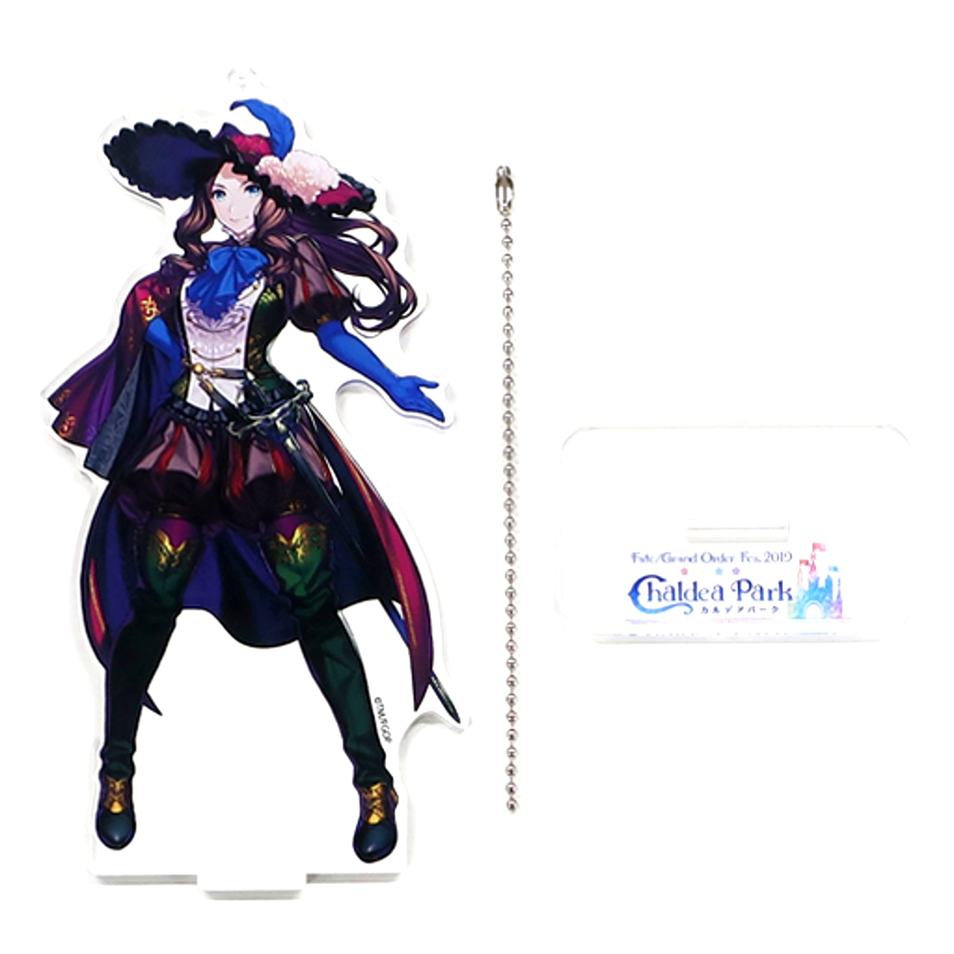 Caster Leonardo da Vinci Fate/Grand Order Drawn Acrylic Mascot Chaldea Palace Fes 2019 Chaldea Park [USED]