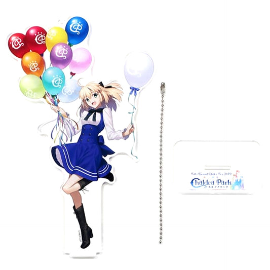 Saber Artoria Pendragon Lily Fate/Grand Order Drawn Illustration Acrylic Mascot Park Staff Fes 2019 Chaldea Park [USED]