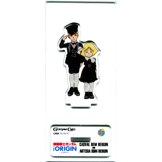 Casval & Artesia Mobile Suit Gundam THE ORIGIN Gundam Cafe Limited Acrylic Stand [USED]