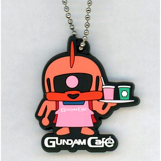 Char Zaku-kun Mobile Suit Gundam x Gundam Cafe-kun Rubber Mascot Gundam Cafe Ltd [USED]