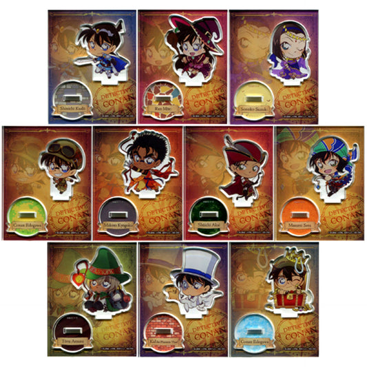 Set of 10 Detective Conan Midsummer Adventure in Nasu Garden Outlet Trading Acrylic Stand [USED]