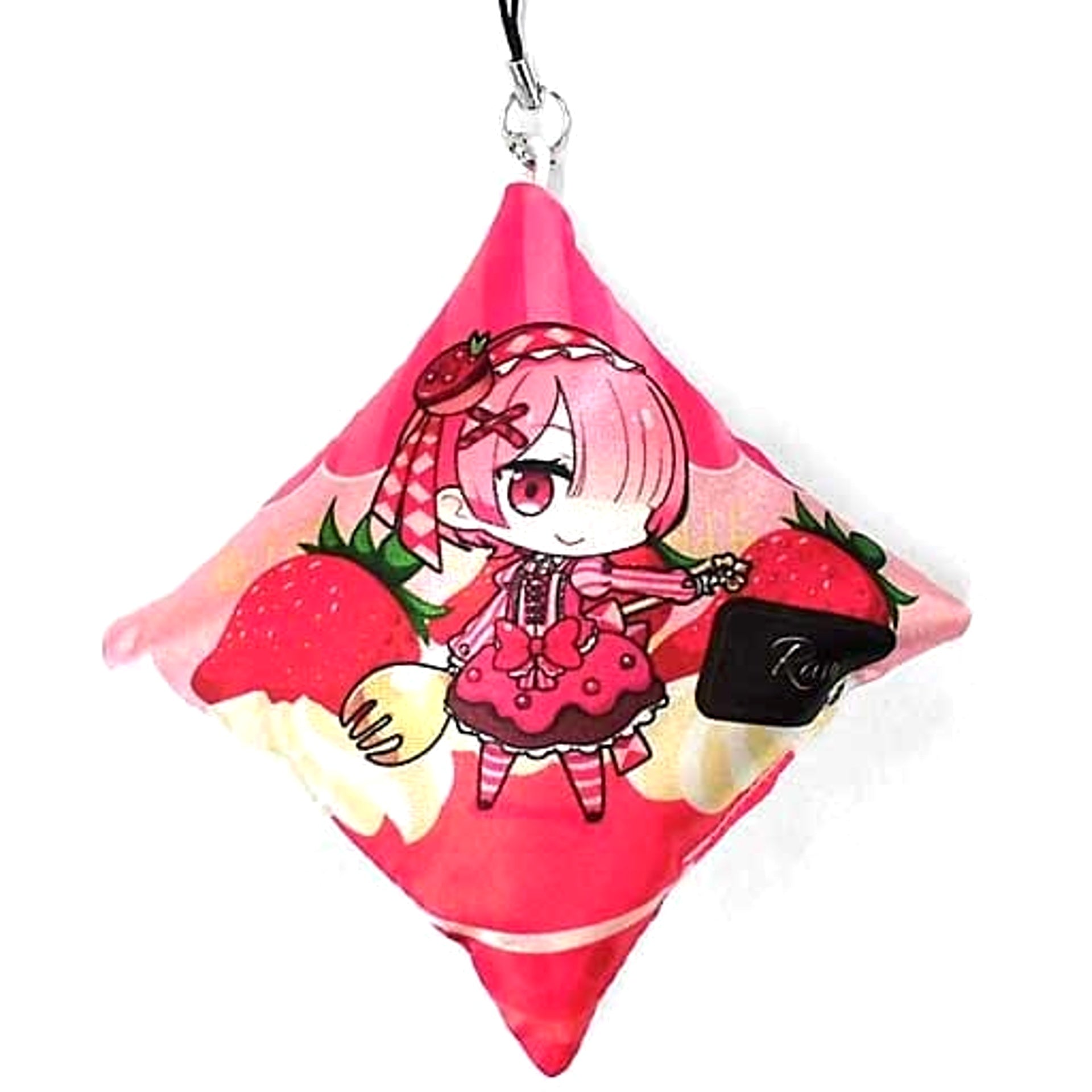 Re:ZERO -Starting Life in Another World- The Frozen Bond Ram Sweets Version Mini Cushion Strap SEGA Exclusive Campaign Goods Keychains [USED]