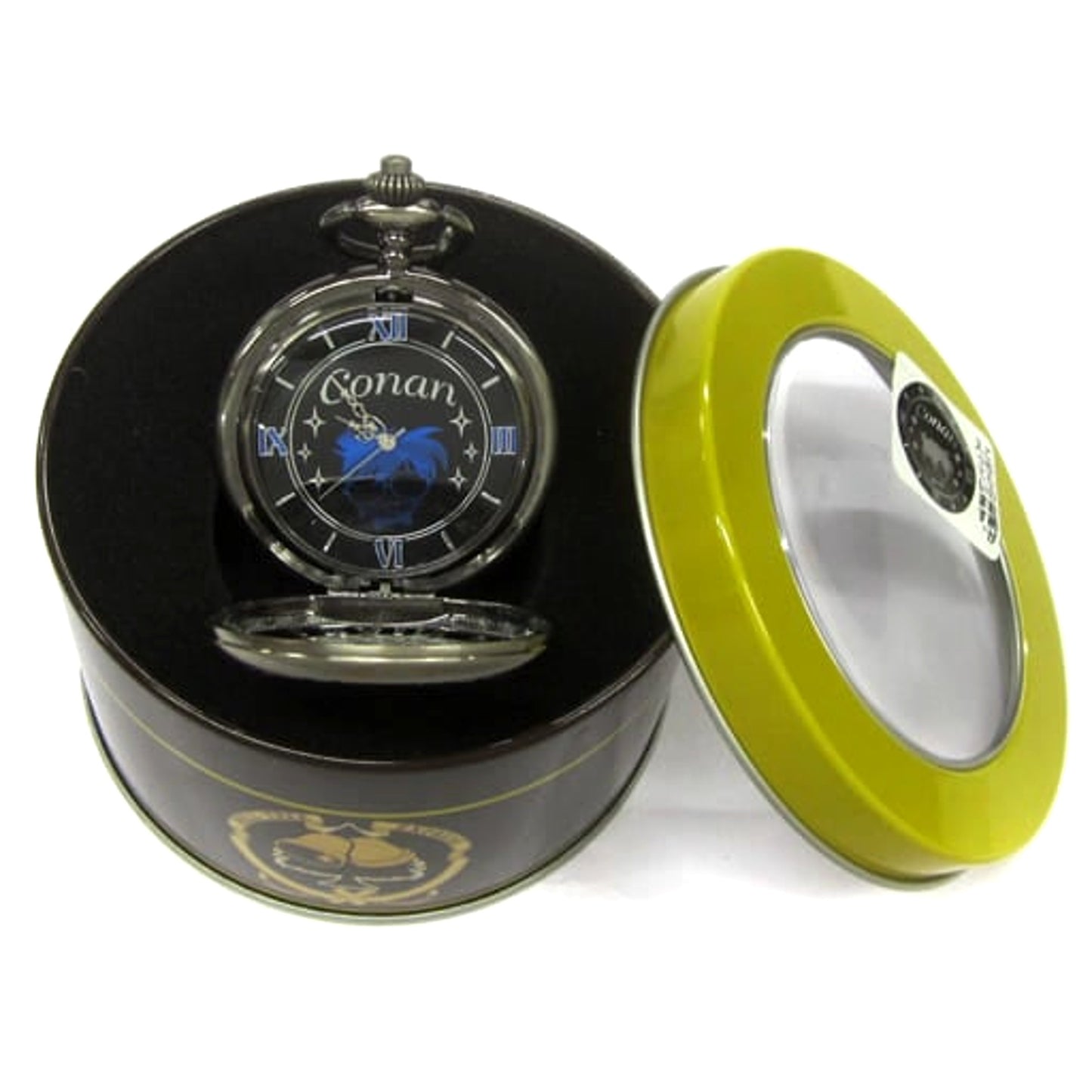 Detective Conan Conan Edogawa Premium Pocket Watch Jet-Black Mystery Train [USED]