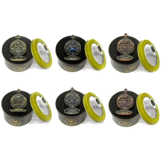Detective Conan Set of 6 Premium Pocket Watches Black Express Mystery Train [USED]