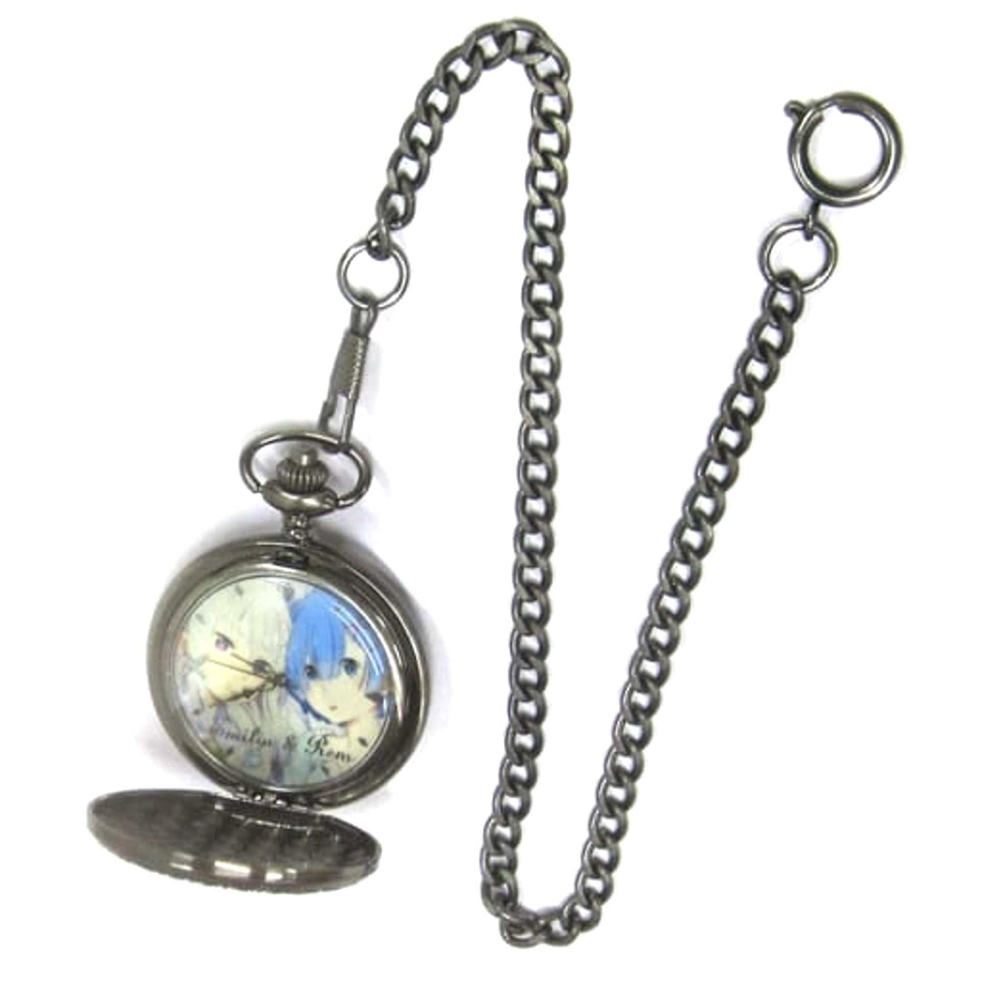 Re:ZERO -Starting Life in Another World- Emilia & Rem Pocket Watch Emilia Birthday Memorial ver. in 2019 [USED]
