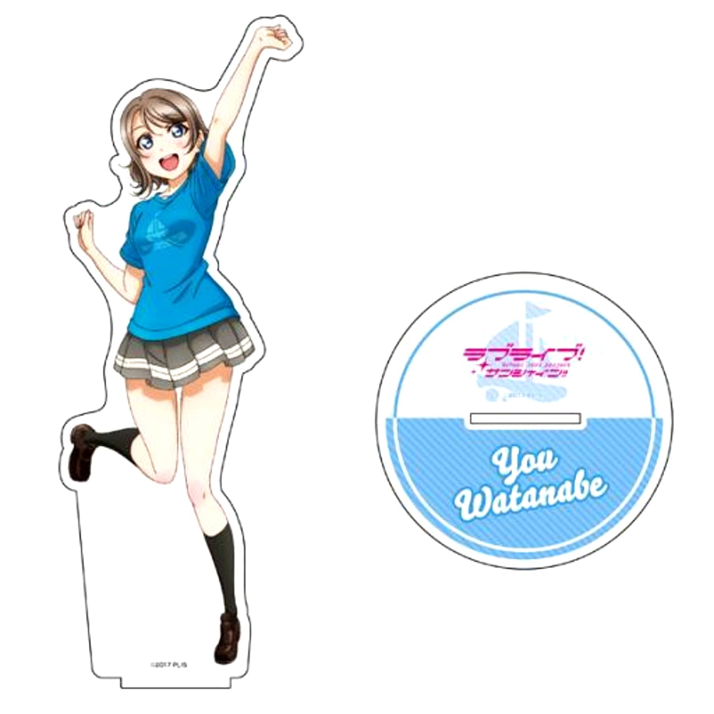 You Watanabe Icon T-shirt Ver. Love Live! Sunshine!! Big Acrylic Stand [USED]