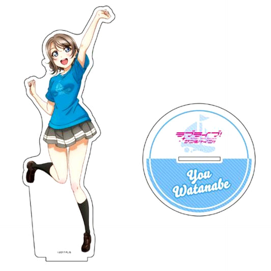 You Watanabe Icon T-shirt Ver. Love Live! Sunshine!! Big Acrylic Stand [USED]