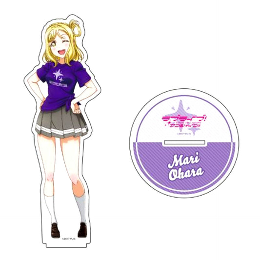 Mari Ohara Icon T-shirt Ver. Big Acrylic Stand Love Live! Sunshine!! [USED]