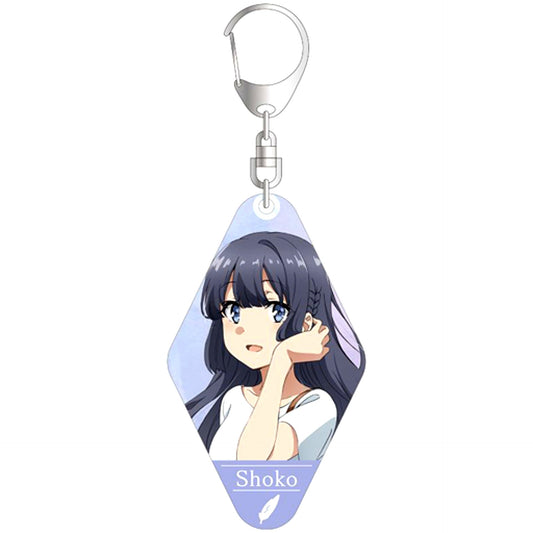 Shoko Makinohara Illustration Rascal Does Not Dream of Bunny Girl Senpai Acrylic Keychain [USED]