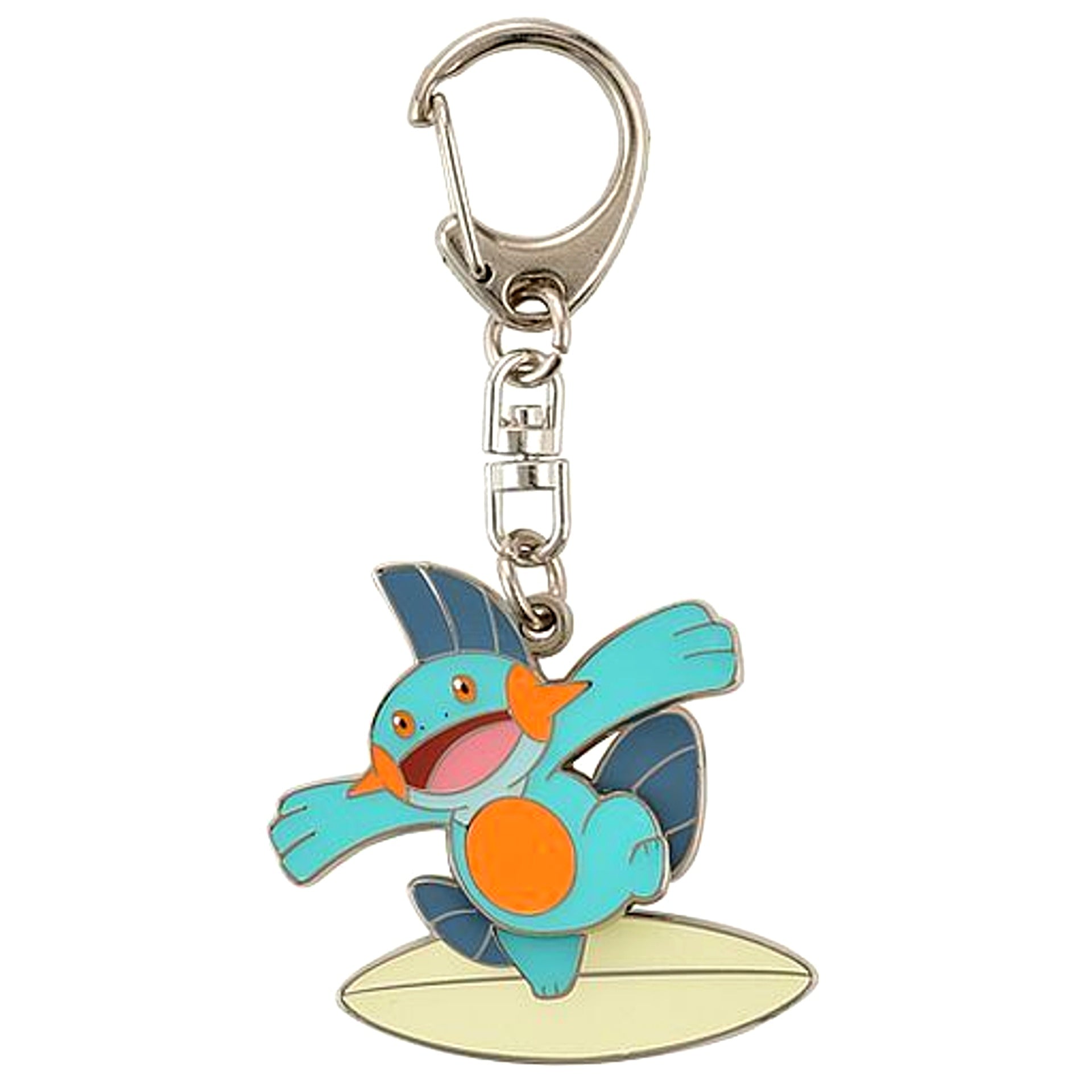 Surfing Marshtomp Pokemon Keychain Pokemon Surf Pokemon Center Limited [USED]
