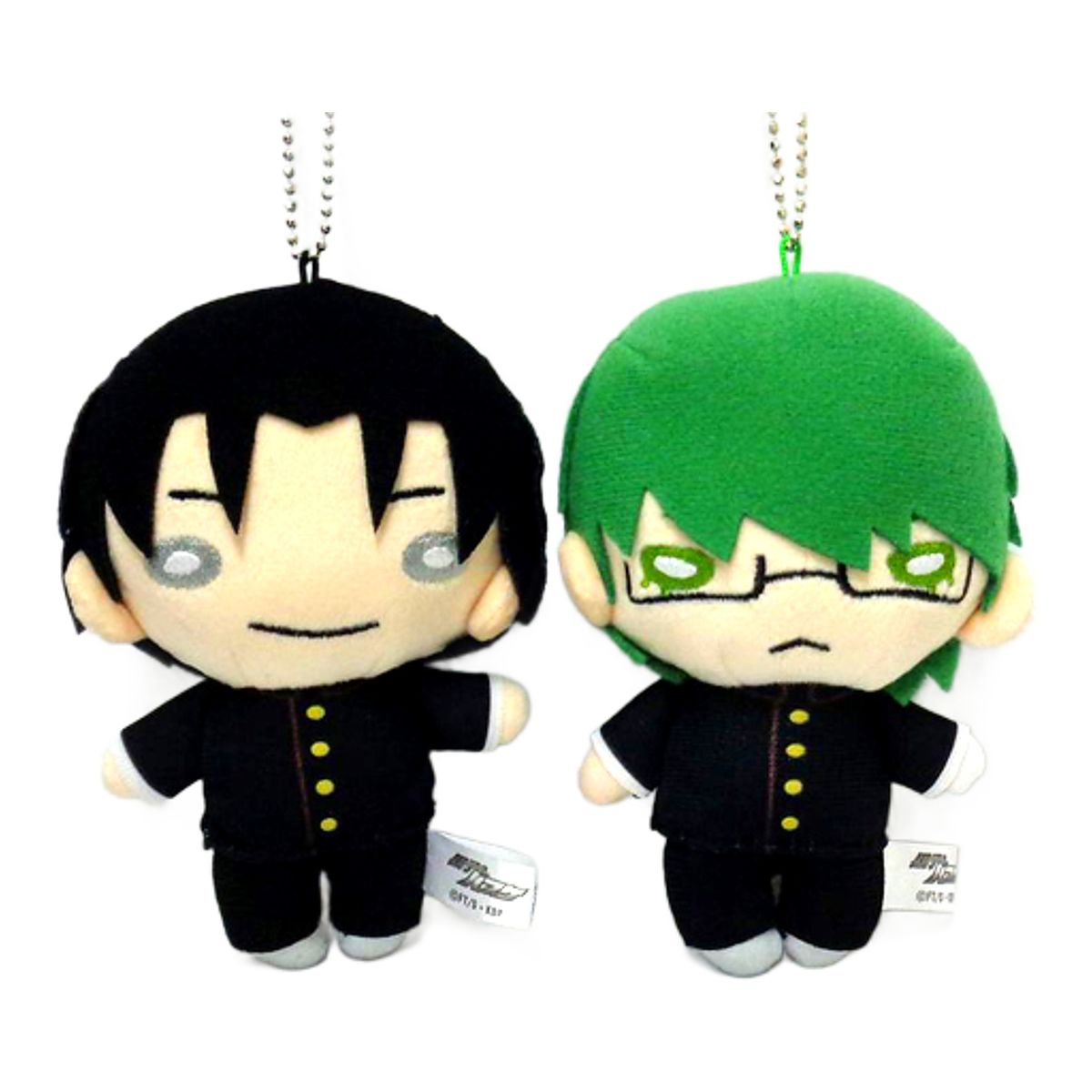 Kuroko's Basketball Midorima Takao Uniform Nitotan Plush Toy with Ball Chain animate Limited Set of 2 Keychains [USED]