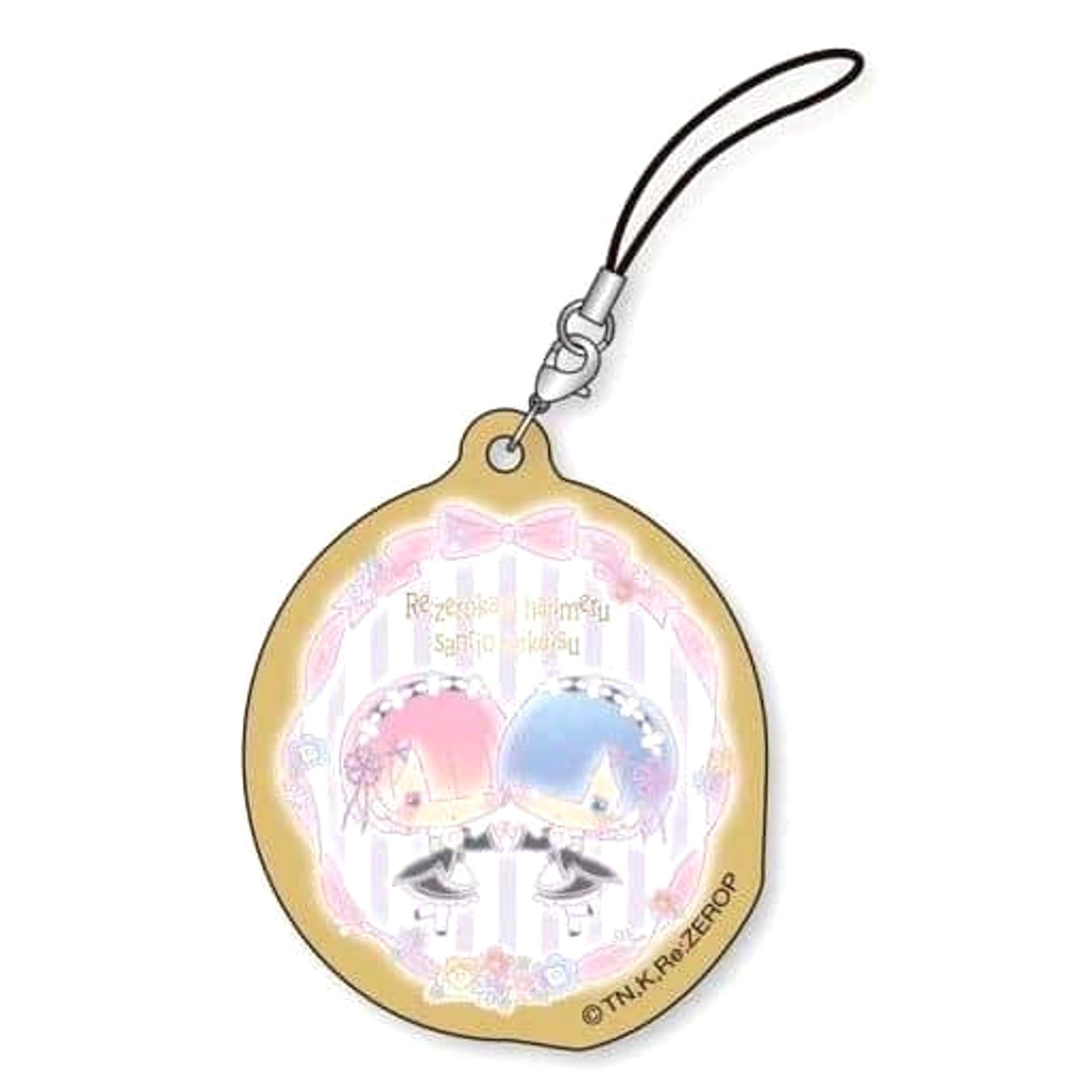 Re:ZERO -Starting Life in Another World- Ram Rem Eco Strap Re:Zero x Sanrio Life Exclusive Keychains [USED]