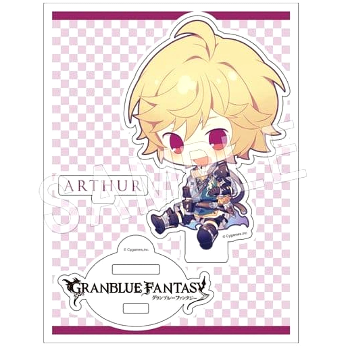 Granblue Fantasy Arthur Trading Acrylic Keychain Acrylic Stands [USED]