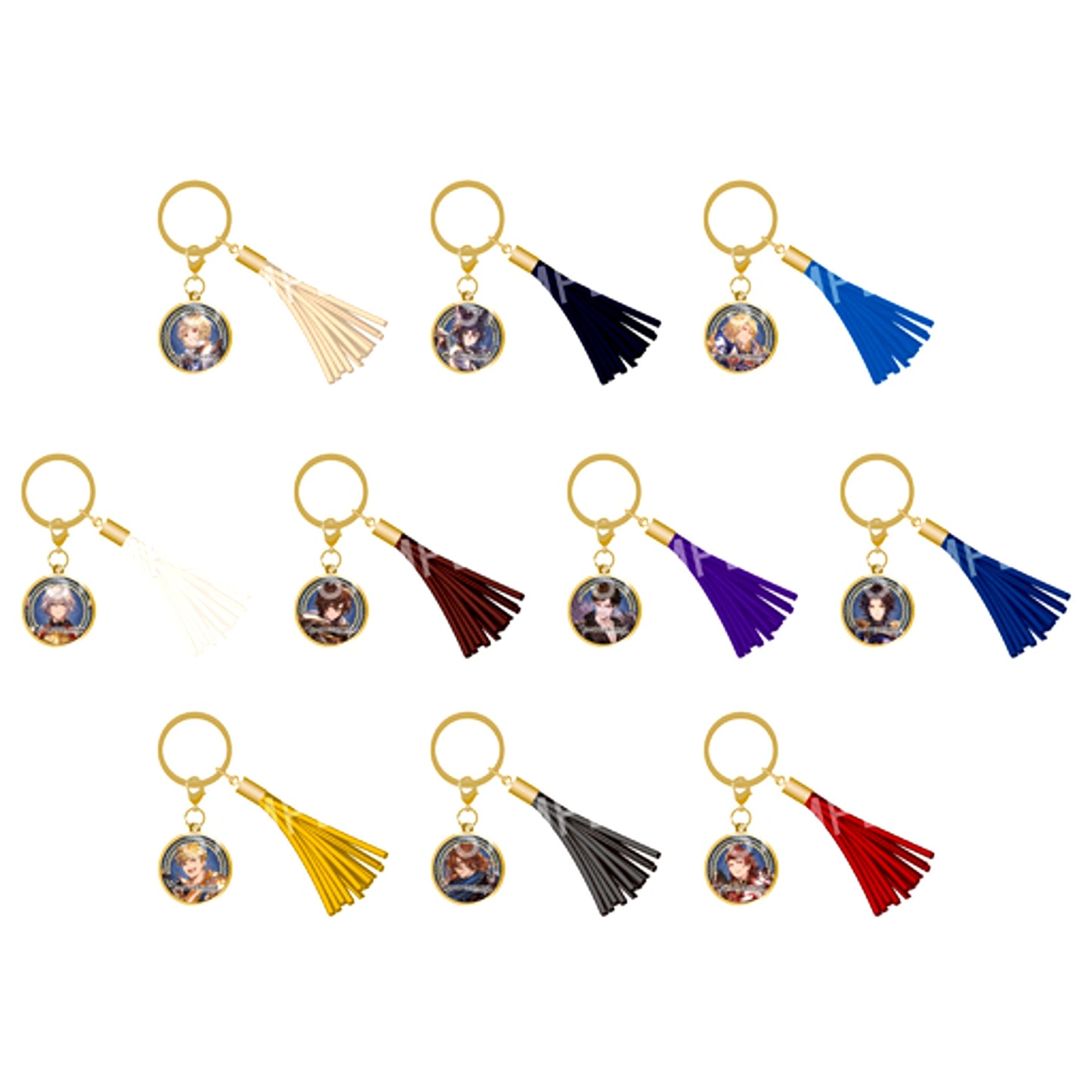 Set of 10 GRANBLUE FANTASY Trading Metal Charm with Tassel [USED]