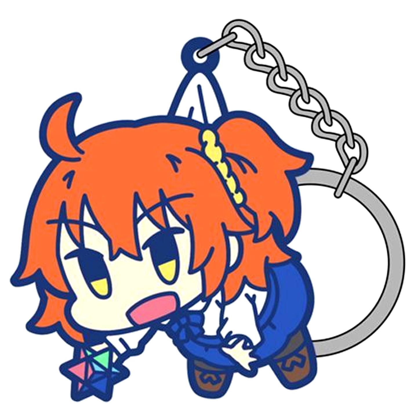 Gudako Anniversary Blonde Ver. Tsumamare Keychain Fate/Grand Order [USED]
