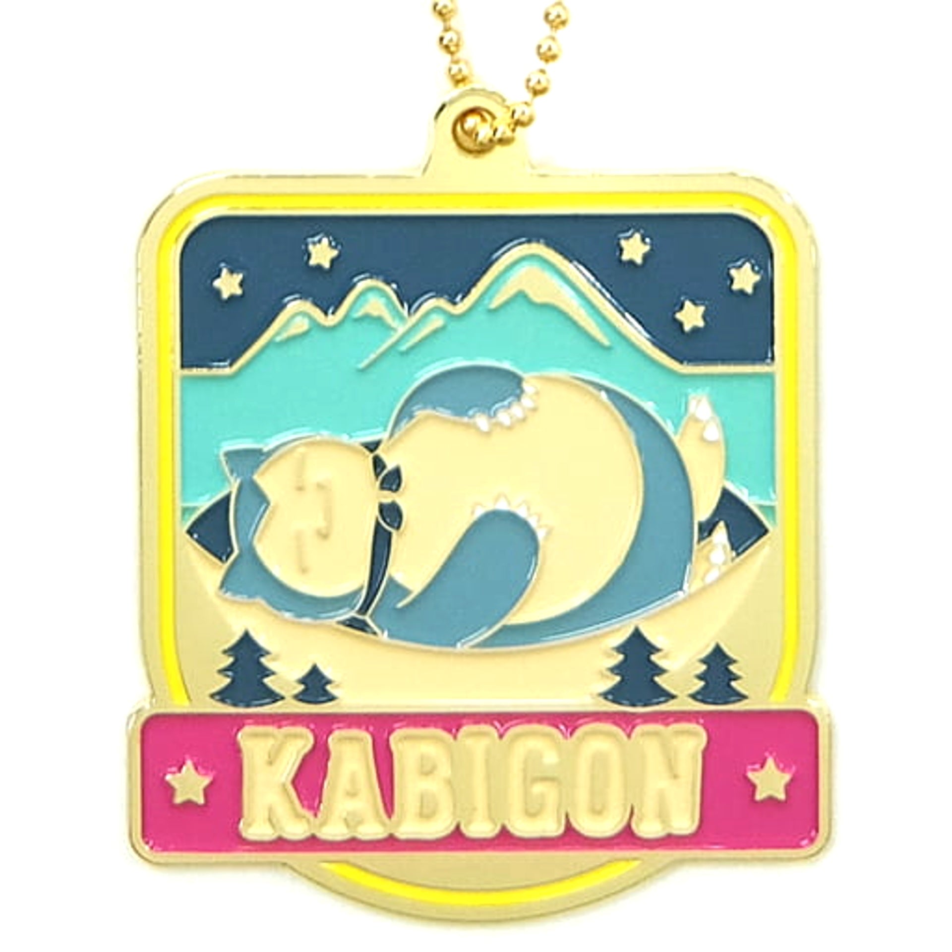 Pokemon Snorlax Ichiban Kuji Mimikkyu's Night Camp Metal Charm Prize G Charm [USED]