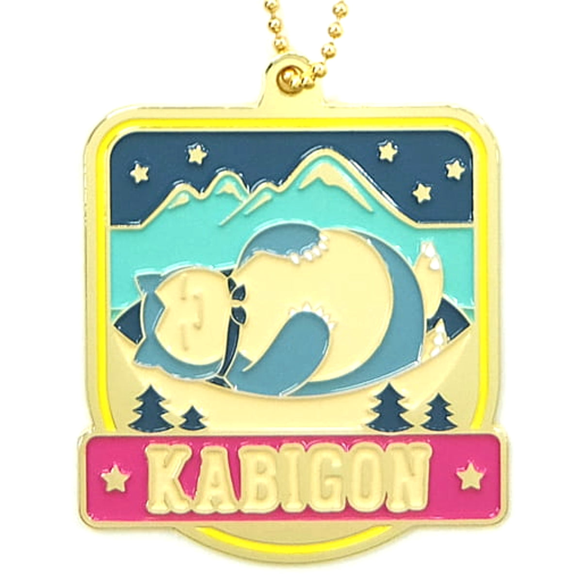 Pokemon Snorlax Ichiban Kuji Mimikkyu's Night Camp Metal Charm Prize G Charm [USED]