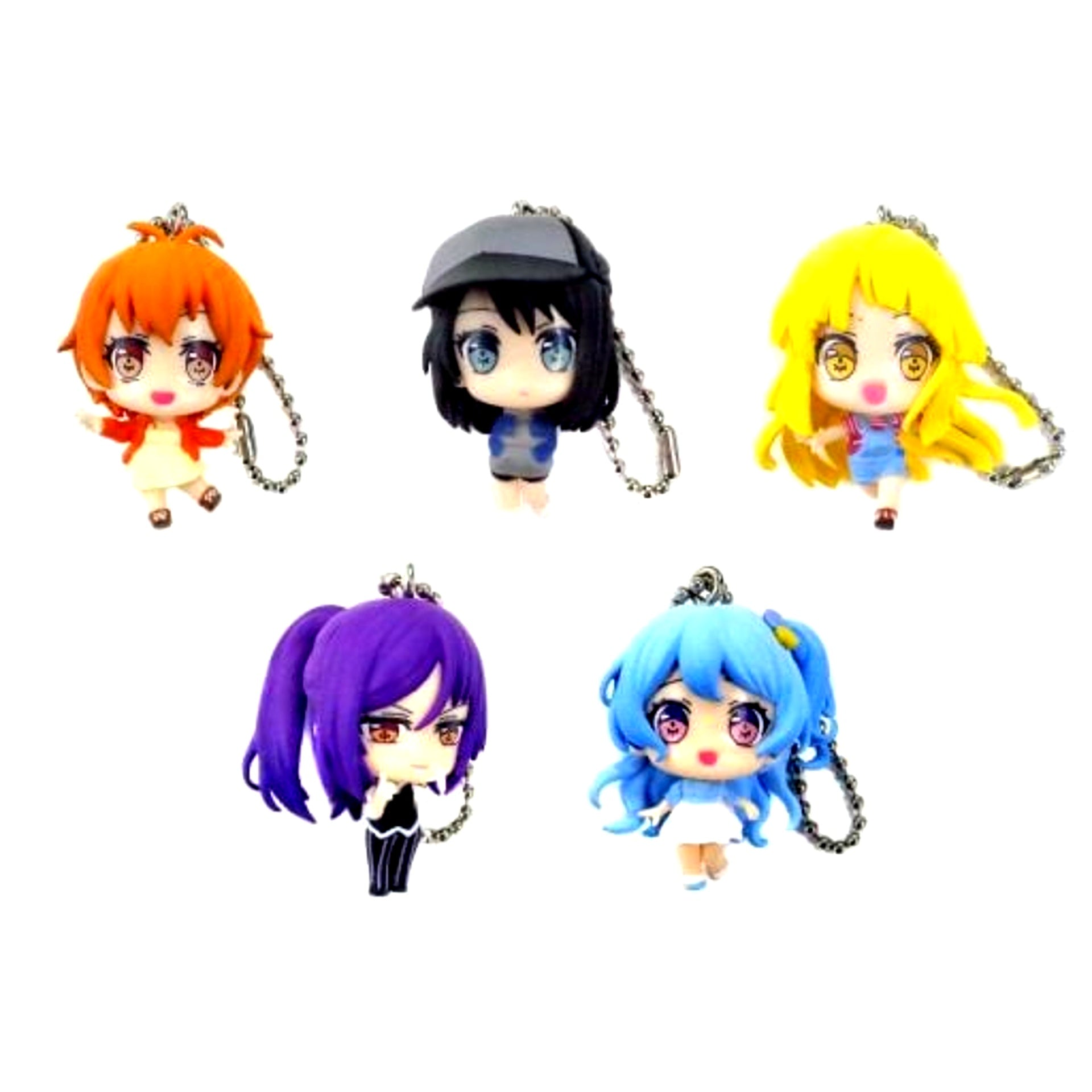 Set of 5 BanG Dream! Girls Band Party! Collection Figure Hello, Happy World! [USED]