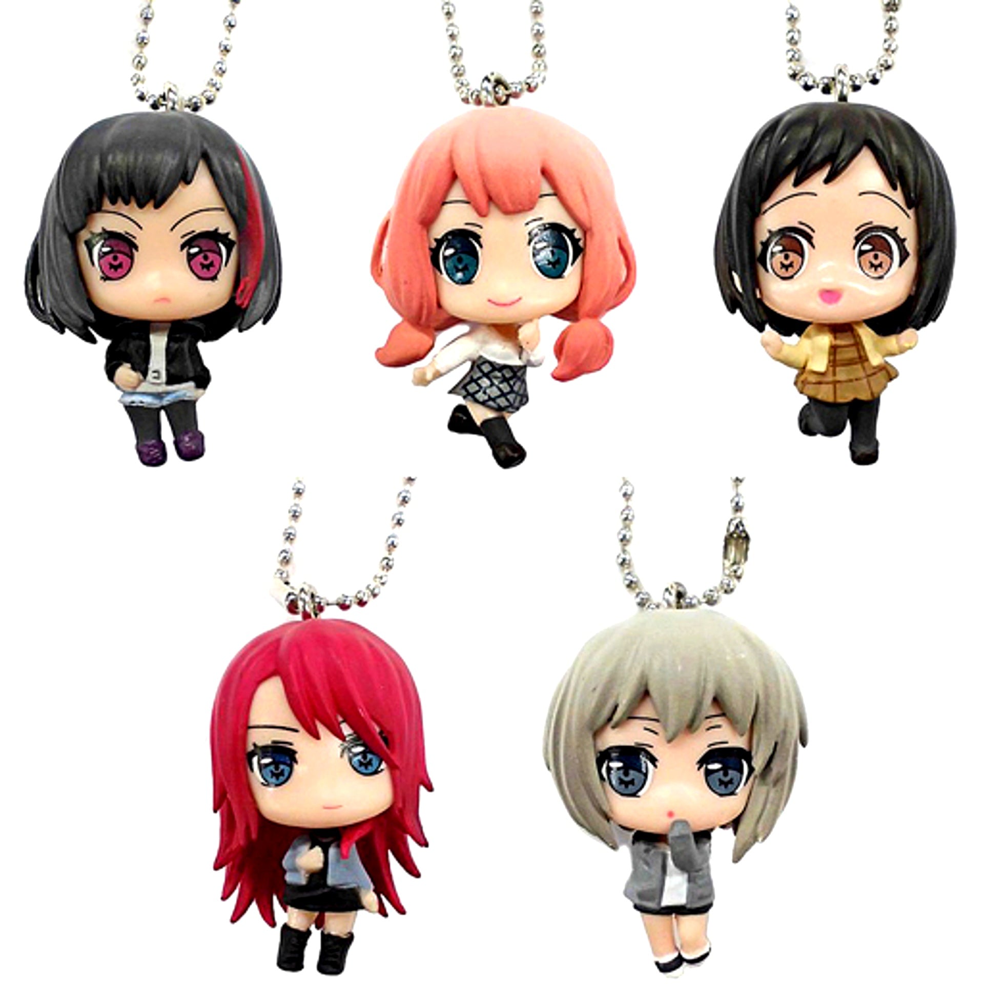 Set of 5 Afterglow BanG Dream! Girls Band Party! Collection Figure [USED]
