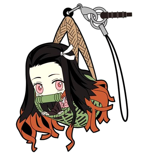 Nezuko Kamado Basket Ver. Demon Slayer Kimetsu no Yaiba Tsumamare Strap [USED]