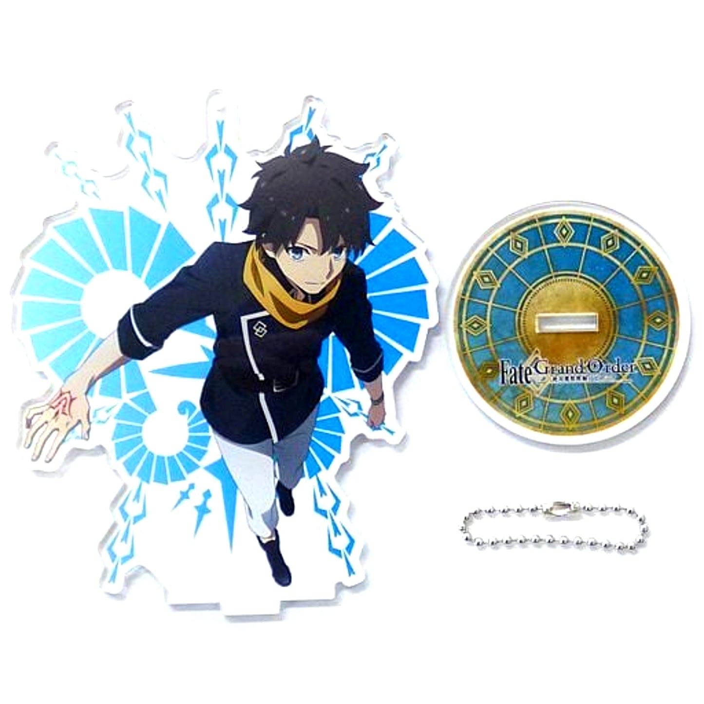 Ritsuka Fujimaru Fate/Grand Order Absolute Demonic Front Babylonia Big Acrylic Keychain with Stand SEGA Collabo Cafe [USED]