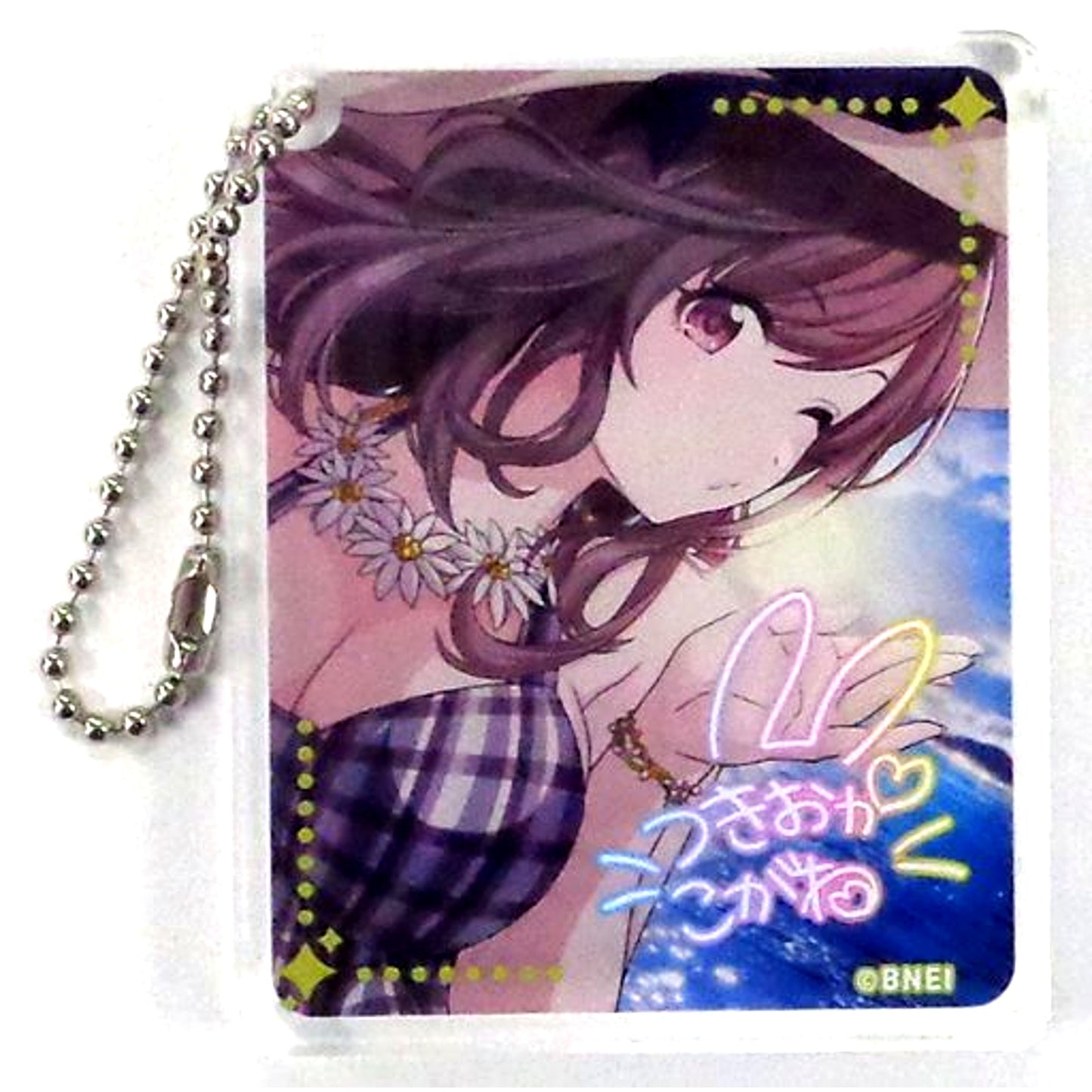 Kogane Tsukioka The Idolm@ster Shiny Colors x animatecafe CoLotta Trading Acrylic Plate Keychain [USED]