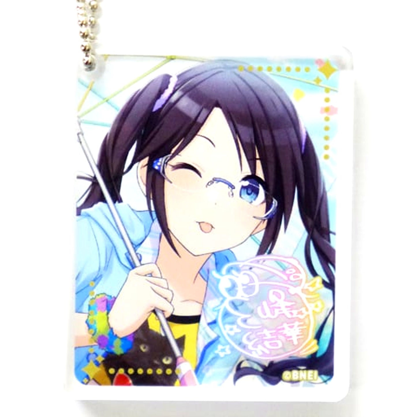 Yuika Mitsumine The Idolm@ster Shiny Colors x animatecafe CoLotta Trading Acrylic Plate Keychain [USED]