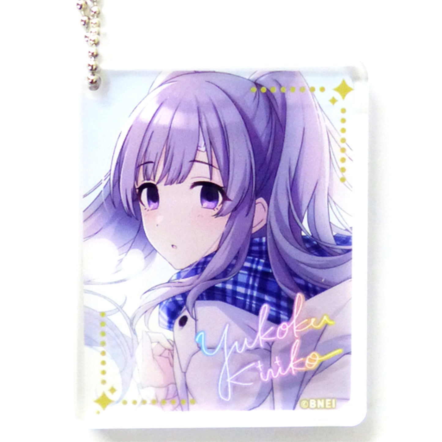 Kiriko Yukoku The Idolm@ster Shiny Colors x animatecafe CoLotta Trading Acrylic Plate Keychain [USED]