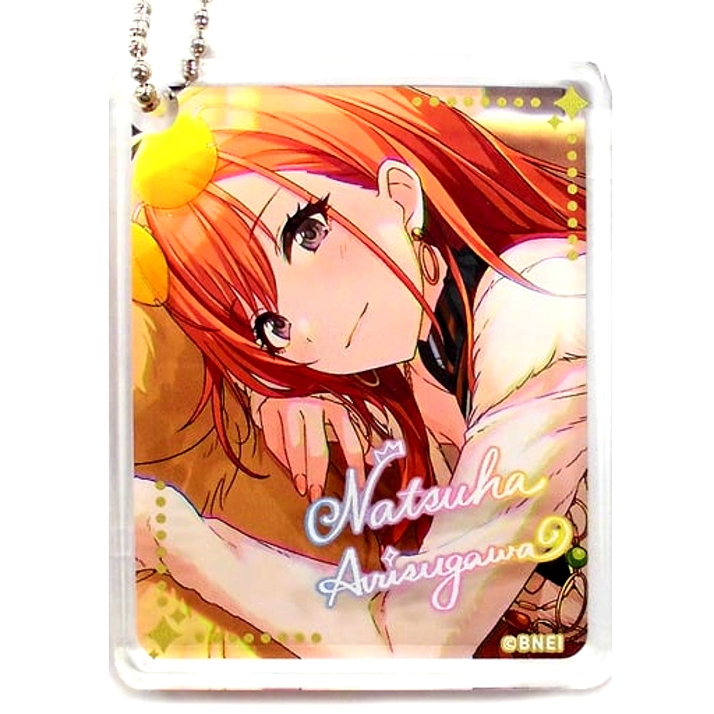 Natsuha Arisugawa The Idolm@ster Shiny Colors x animatecafe CoLotta Trading Acrylic Plate Keychain [USED]