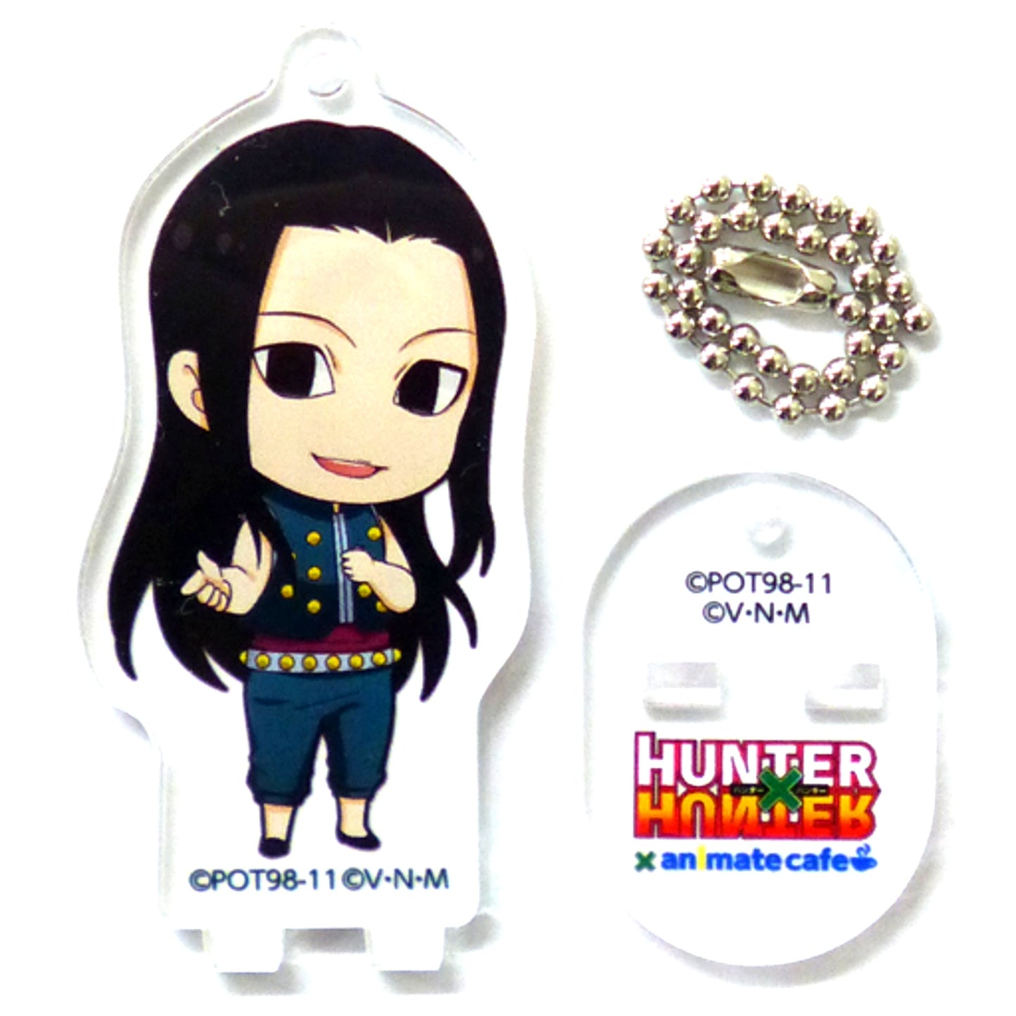 Illumi Zoldyck HUNTER x HUNTER x animatecafe Zoldyck Family Trading Acrylic Stand Keychain [USED]