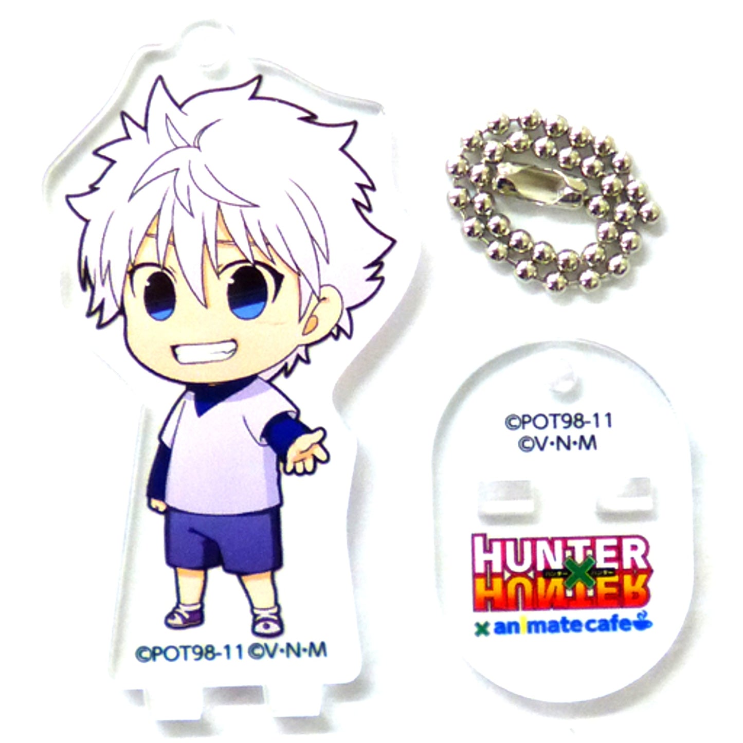 Killua Zoldyck HUNTER x HUNTER x animatecafe Zoldyck Family Trading Acrylic Stand Keychain [USED]