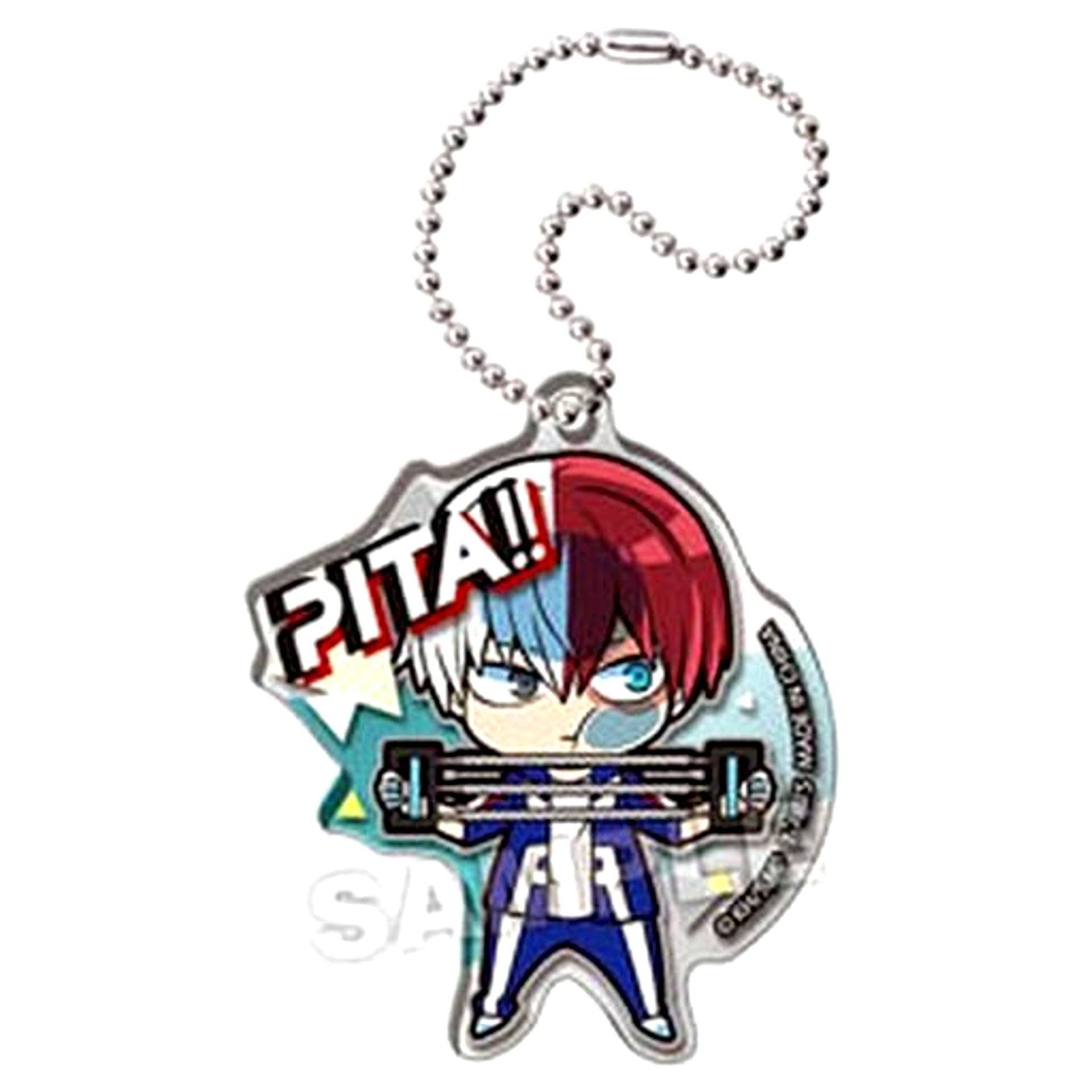 Shoto Todoroki My Hero Academia Pita! Deforme Training Acrylic Keyring [USED]