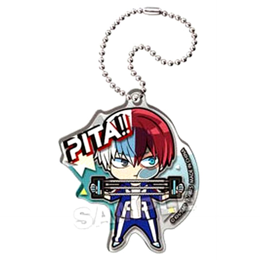 Shoto Todoroki My Hero Academia Pita! Deforme Training Acrylic Keyring [USED]