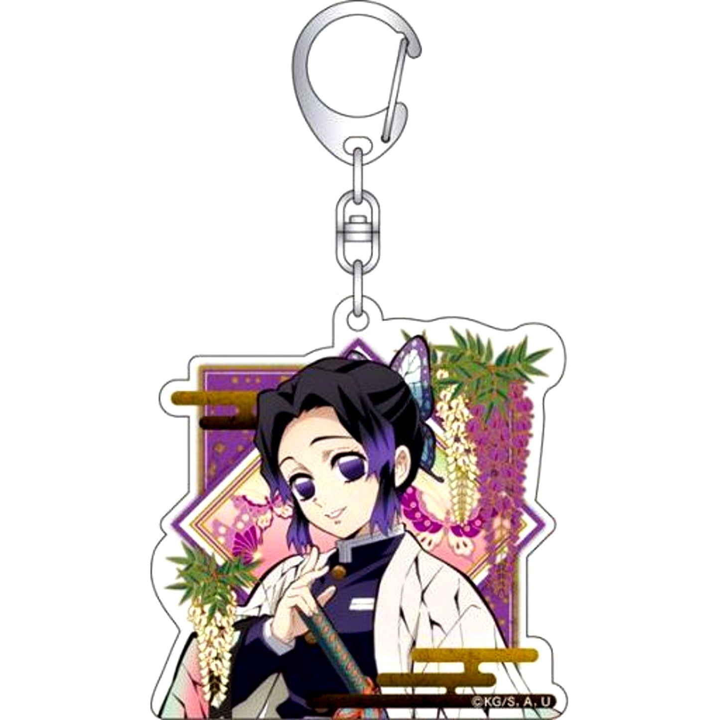 Shinobu Kocho Demon Slayer Kimetsu no Yaiba Acrylic Keychain [USED]