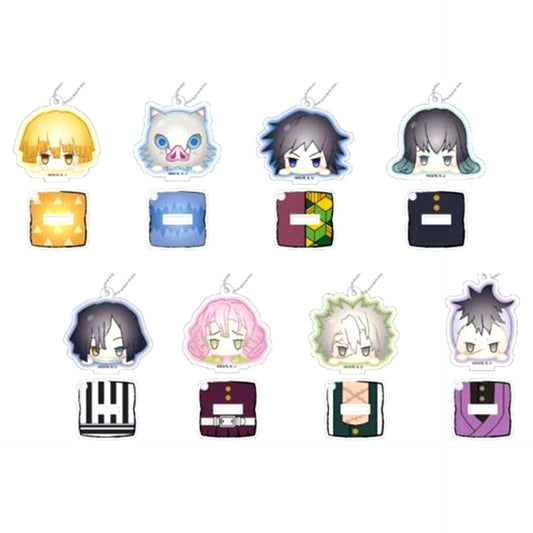 Set of 8 Demon Slayer Stand Mini Acrylic Keychain Odango Series B [USED]