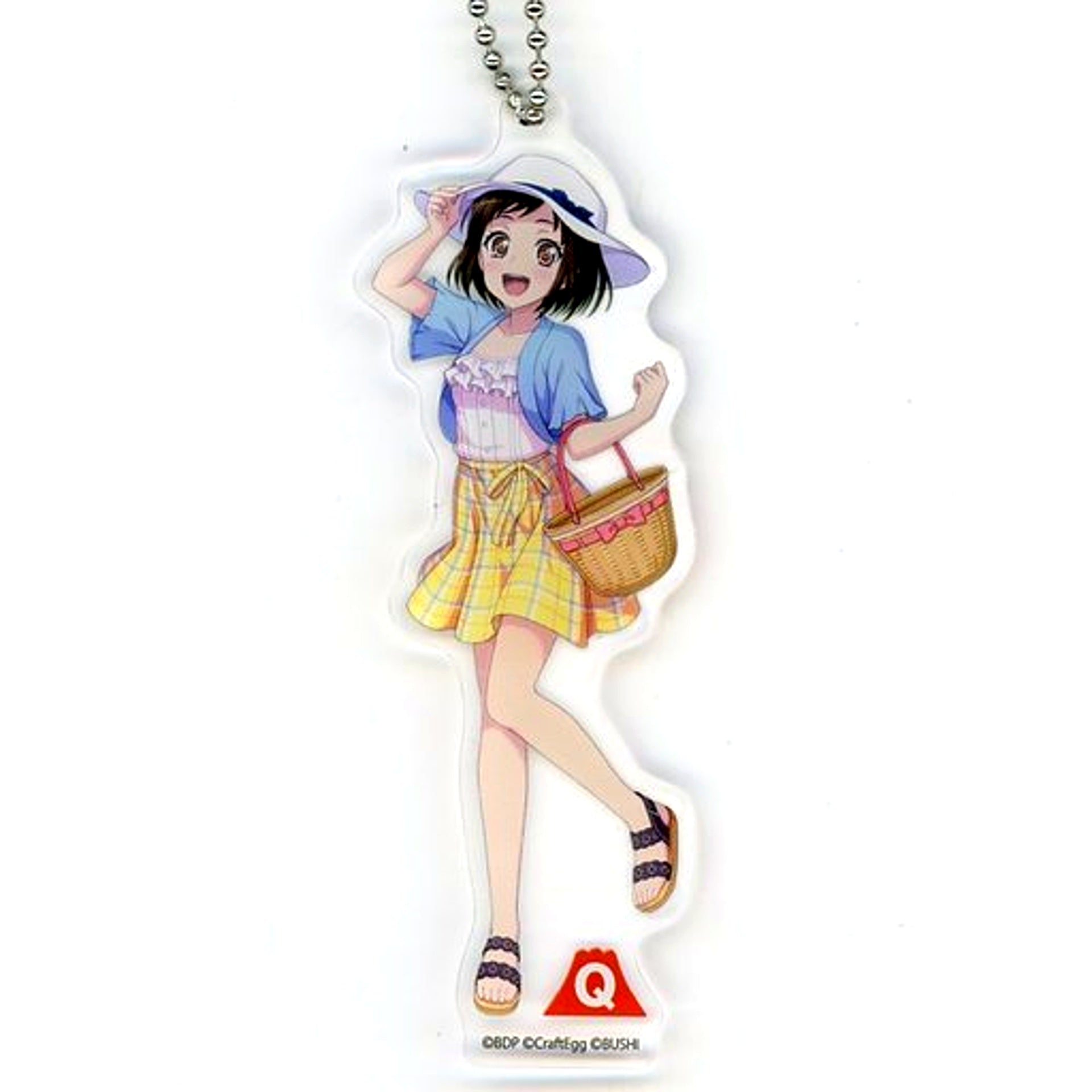 Tsugumi Hazawa BanG Dream! Girls Band Party! Acrylic Keychain in Fuji-Q Highland [USED]