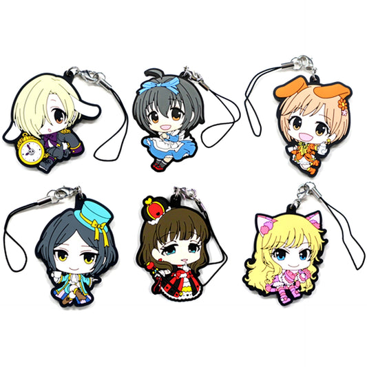 Set of 6 The Idolm@ster Cinderella Girls x Lawson Rubber Strap [USED]